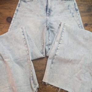 Women's Light Blue Straight Leg Jeans
